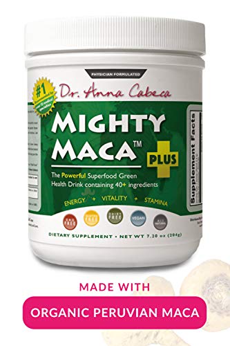 Mighty Maca Plus - Delicious, All-Natural, Organic Maca Superfoods Greens Drink, Allergen & Gluten Free, Vegan, Powder