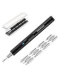 ScopeAround Portable Electric Screwdriver - Cordless Power Screwdriver Rechargeable, Lithium Precision Screwdriver, USB Charging with 13 Precision Bits and 3 LED Light, Repair Tools for Electronic De
