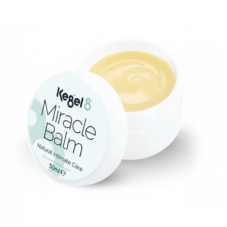 Kegel8 Miracle Balm Natural Intimate Care, 50 ml | Soothing Relief for Vaginal Itching, Dryness & Irritation, 100% Natural Ingredients with Avocado Oil, Royal Jelly & Olive Oil