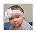 Baby Christening Baptism Headband - Handcrafted in the USA - Pearls and Lace (Regular 3m-Toddler, White)
