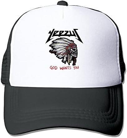 Kanye West Yeezus God Wants You Unisex Mesh Truck Hat Snapback Hats Outdoor Sports (5 Colors)
