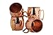 BonBon Luxury Moscow Mule Copper/Nickel Mug Cup 4 Pack New (Copper)