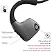 Bone Conduction Headphones Bluetooth Wireless Open Ear Headsets Lightweight Sweatproof Sport Headphones for Jogging Running Driving Cycling Compatible with iPhone Samsung Huawei (Black)