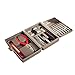 Essential Electronic Toolkit | 24 Pieces Set-General Household Hand Tools | with Plastic Toolbox Storage Case (360mm x 80mm, As Picture)