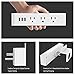 Cruise Power Strip with 3 USB 3 Outlets - NTONPOWER Travel USB Charging Station with Stand, Cube Tap Power Outlet Extender, Non Surge Protection - White