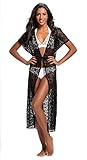 Upopby Women's Beachwear Bikini Swimsuit Cover up Hollow Lace Coverups, Cardigan