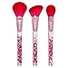 Lime Crime Hot Stuff Liquid Glitter Brush Set. Cruelty-Free Makeup Brush Kit for Powder, Contour, and Blush (Set of 3)