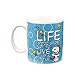 Vandor 85165 Peanuts Live it Up Ceramic Mug, Multicolored, 12-Ounce