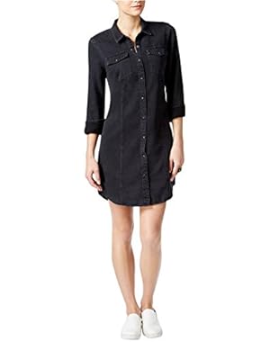 Womens Denim Chambray Dress