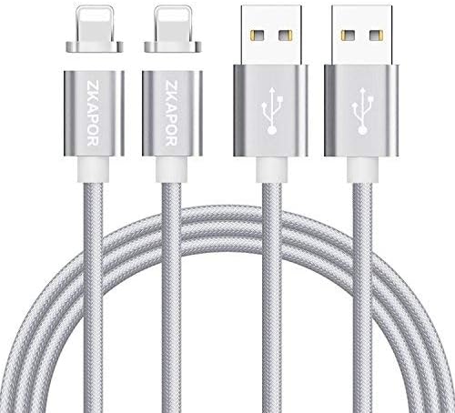 RAVIAD Magnetic Multi Charger Cable, Nylon Braided 3 in 1 Magnet Multiple Charging Cable with iP Micro USB Type C Connector for Phone Xs Max X XR,Android Galaxy S10 S9 S8 S7,Huawei,Honor,Xiaomi,LG