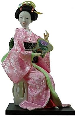 25cm Japanese Geisha Sitting Doll Home/Desk Decoration Collection Commmericial/Xmas/Birthday Gift Humandroid Kimono Kabuki Statue