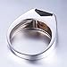 Jewelrypalace Men's 2.3ct Square Natural Smoky Quartz 925 Sterling Silver Ring