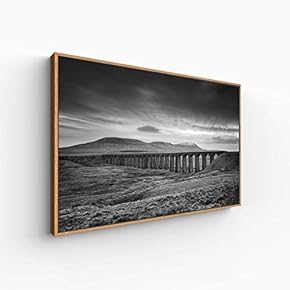 Canvas Wall Art for Living Room, Bedroom Monochrome Landscape Framed Canvas Prints for Home Decoration Ready to Hang - 16x24 inches
