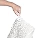 Vdomus Contour Bath Rug, Soft Shaggy U-Shaped Toilet Floor Mat Bathroom Carpet, 19.5 X 19.5 inches (1 Set U-Shaped White)