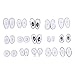 eBoot 15 Style Nose Pads Set 150 Pairs Ultra-soft PVC Nosepads for Eyeglass Sunglasses with Storage Case