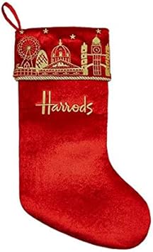 Decorazioni Natalizie Harrods.Harrods Of London England Small London Skyline Calza Di Natale Amazon It Casa E Cucina