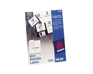 Amazon.com : Avery Diskette Labels for Laser and Inkjet Printers, 3.5 Inches, White, Pack of 225 ...