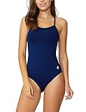 Baleaf Women's Athletic Training Adjustable Strap One Piece Swimsuit Swimwear Bathing Suit Navy Size 42