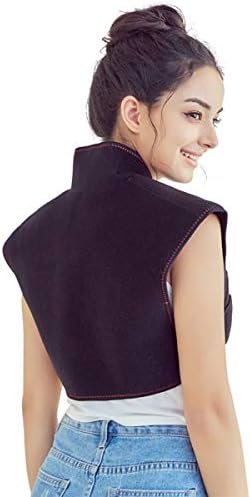 Back Neck and Shoulder Pain Relief Electric Heat Pad Fast Heating Warm Wrap Heated Throw with Third Gear Temperature Control to Gifts for Family and Friends