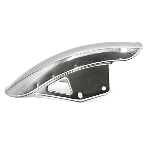 uxcell Chrome Plating Scooter Motorcycle Front Fender Mud Flap Mudguard for GN125 - Thumbnail 2