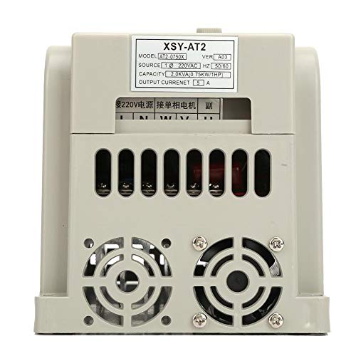 Variable Frequency Drive 220VAC VFD Speed Controller for Single-Phase 0.75kW AC Motor