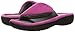isotoner womens Adjustable Memory Foam W/ Smartdri Slide Slipper, Tickle Pink, 7.5-8 US