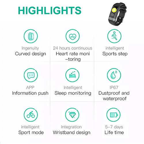 smaate Fitness Tracker as Christmas Gifts for Women, Teen Girls, Mom or Grandma, Heart Rate Monitor Watches for Mother, Color Screen, Message Read on Wrist, Pedometer, Alarm, Waterproof G26S Purple