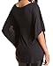ZANZEA Sexy Women Loose V-neck Batwing Short Sleeve Tops Blouse Shirts Black 22W