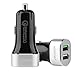 Archeer 30W 2 Port USB Car Charger Adapter