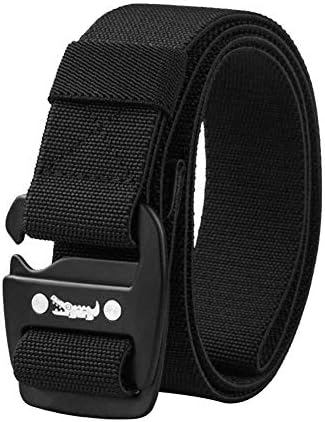 Ljourney 1PC 125CM/49.2IN Nylon Breathable Military Tactical Men Waist Belt with Metal Buckle, Quick-releasing Outside Waist Belt, Outdoor Training Belt