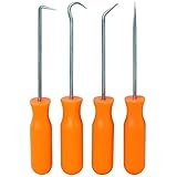 4pc Mini Precision Pick Hook Set O Ring Seal Gasket Puller Remover Scribe Probe