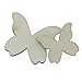 Tinksky Wooden Butterfly Cutouts Craft Embellishment Gift Tag Wood for DIY,Pack of 50 (Mixed Size)