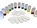 Yardware etcetera Game Board Markers - 12 Stands Plus 24 White Die Cut Cards - DIY Board Game Card Stand