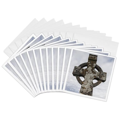3dRose Greeting Cards - Ireland, County Tipperary, Cashel, Rock of Cashel, Celt…