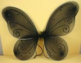 Black Butterfly Fairy Costume Wings 18