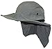 JFH GROUP Mens Womens Unisex Packable Wide Brim Summer Hat w/Neck Flap (F006 Olive)