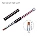 Ycyan 4Pcs UV Gel Nail Brush Set Rhinestone Handle Gel Polish Nail Art Design Brushes Nail Ombre Brush Professional Nail Art Tools