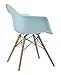 DHP Mid Century Modern Chair, Light Blue