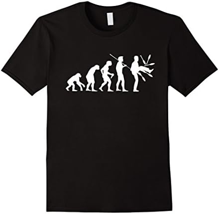 Mens Funny Juggling T-Shirt Evolution Medium Black