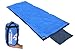 OutdoorsmanLab Compact Lightweight Camping Sleeping Bag Men's Women's Kid's For Backpacking, Hiking, Travel- Warm Weather Ultralight Packable bag with Compression Sack, Pillow case, Blue