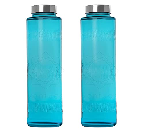 Sky Blue Steel Grip Bottle,Transparent Bottle,for Water, Smoothie