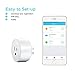 Smart Plug,Alexa WiFi Mini Smart Outlet,Working with Amazon Alexa Echo and Google Assistant,Easy to Use,No Hub Required Smart Socket,2 Pack,White,VERLIFE