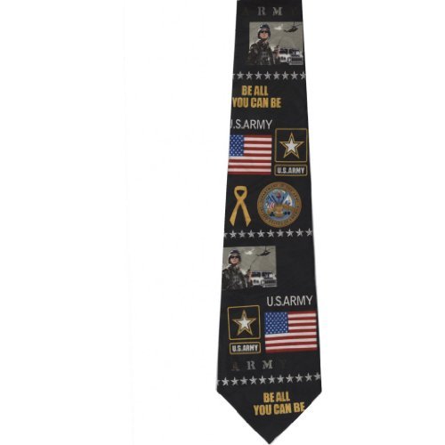 CTC Gifts Men's U.S. Army Be All you Can Neck Tie - Black