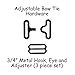 Adjustable Bow Tie Hardware Clips - 3/4