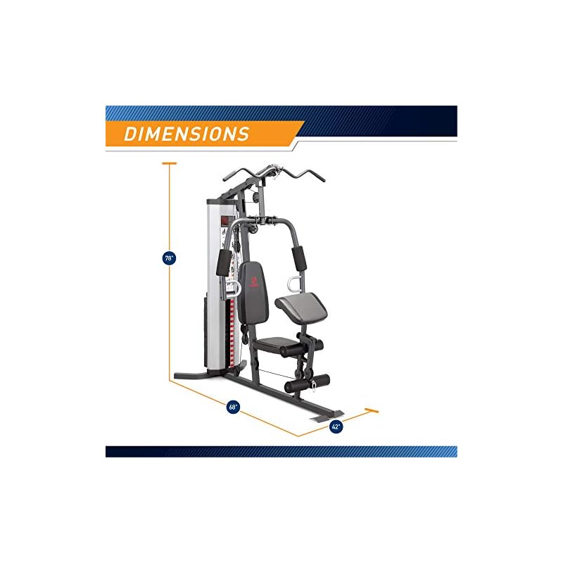 marcy multifunction steel home gym 150lb stack mwm 988 review
