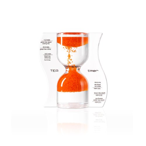 Paradox Tea Timer with Reverse Granulate Flow Orange