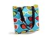 Flowertree Women's Polyester Sunglass Print Canvas Tote Bag in Blue