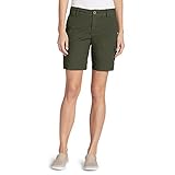 Eddie Bauer Women's Adventurer Stretch Ripstop Cargo Shorts - Slightly Curvy, S,10,Sprig (Green)