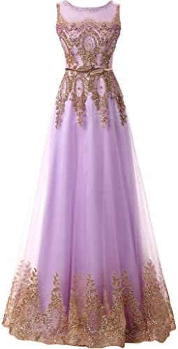 Audrey Bride Chic Evening Gowns for Woman 2016 Formal Prom Dresses-26W-Lilac