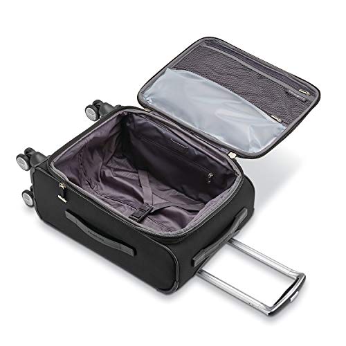 Samsonite-Solyte-DLX-Softside-Expandable-Luggage-with-Spinner-Wheels-Midnight-Black-Carry-On-20-Inch